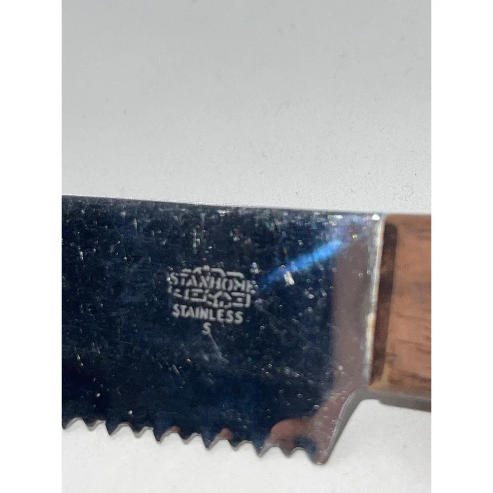Stanhome Frozen Food Knife Brown  Stainless Steel Wood Handle